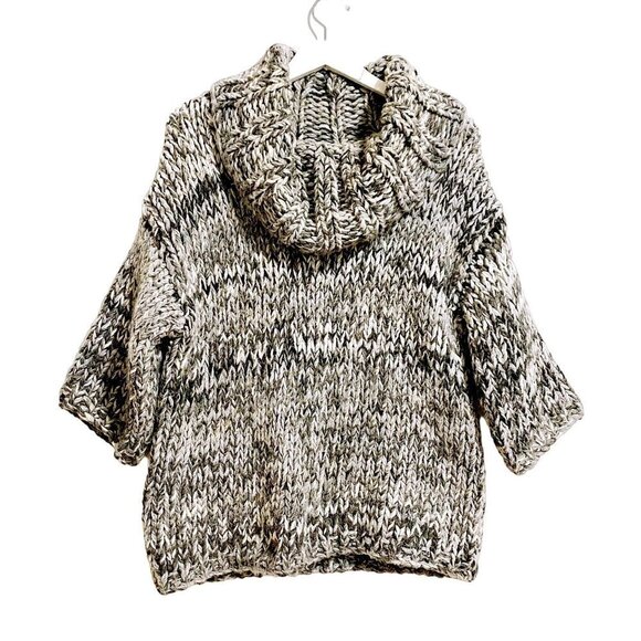 Land's End chunky knit marled cowl neck sweater, Size M - Picture 1 of 8